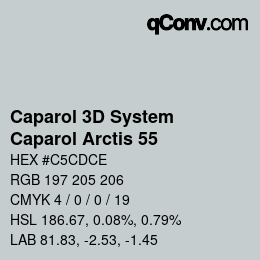 Farbcode: Caparol 3D System - Caparol Arctis 55 | qconv.com