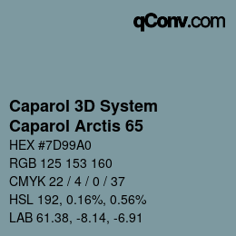 Código de color: Caparol 3D System - Caparol Arctis 65 | qconv.com