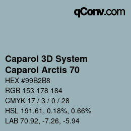 Code couleur: Caparol 3D System - Caparol Arctis 70 | qconv.com