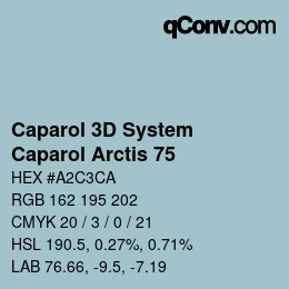 Farbcode: Caparol 3D System - Caparol Arctis 75 | qconv.com