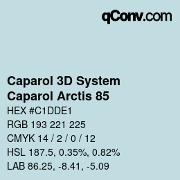 Color code: Caparol 3D System - Caparol Arctis 85 | qconv.com