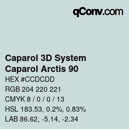 Color code: Caparol 3D System - Caparol Arctis 90 | qconv.com