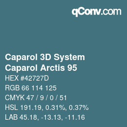 颜色代码: Caparol 3D System - Caparol Arctis 95 | qconv.com