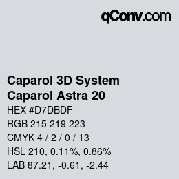 カラーコード: Caparol 3D System - Caparol Astra 20 | qconv.com