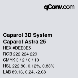 カラーコード: Caparol 3D System - Caparol Astra 25 | qconv.com