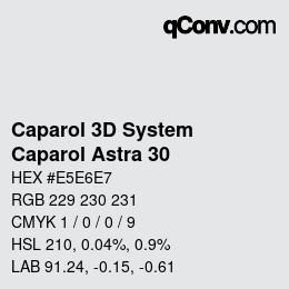 Color code: Caparol 3D System - Caparol Astra 30 | qconv.com