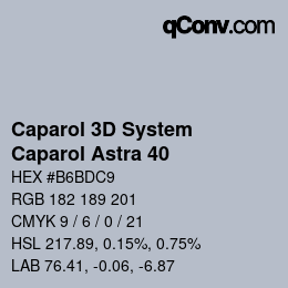 カラーコード: Caparol 3D System - Caparol Astra 40 | qconv.com