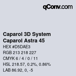 Code couleur: Caparol 3D System - Caparol Astra 45 | qconv.com