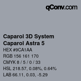 颜色代码: Caparol 3D System - Caparol Astra 5 | qconv.com