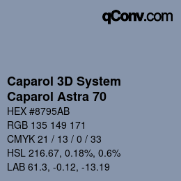 Color code: Caparol 3D System - Caparol Astra 70 | qconv.com