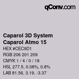 Color code: Caparol 3D System - Caparol Atmo 15 | qconv.com