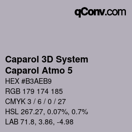 Color code: Caparol 3D System - Caparol Atmo 5 | qconv.com