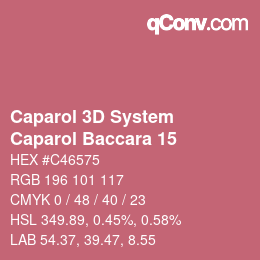 Code couleur: Caparol 3D System - Caparol Baccara 15 | qconv.com