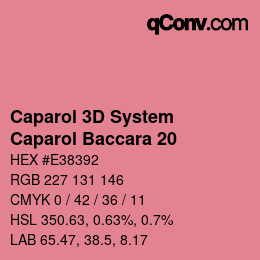 Code couleur: Caparol 3D System - Caparol Baccara 20 | qconv.com