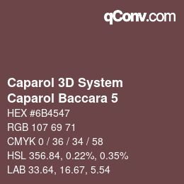 カラーコード: Caparol 3D System - Caparol Baccara 5 | qconv.com