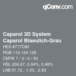 Código de color: Caparol 3D System - Caparol Blaeulich-Grau | qconv.com