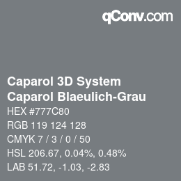 Farbcode: Caparol 3D System - Caparol Blaeulich-Grau | qconv.com
