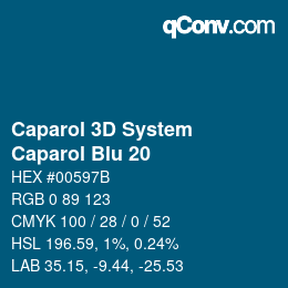 カラーコード: Caparol 3D System - Caparol Blu 20 | qconv.com