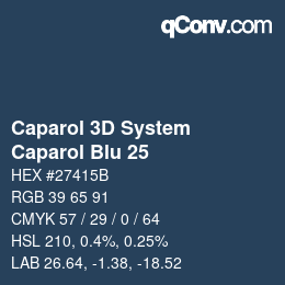 Farbcode: Caparol 3D System - Caparol Blu 25 | qconv.com