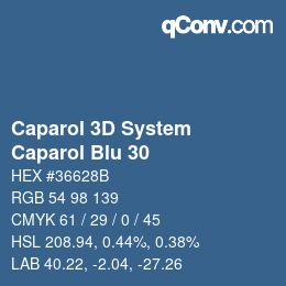 Farbcode: Caparol 3D System - Caparol Blu 30 | qconv.com