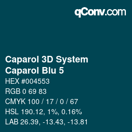 カラーコード: Caparol 3D System - Caparol Blu 5 | qconv.com
