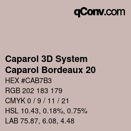 Farbcode: Caparol 3D System - Caparol Bordeaux 20 | qconv.com