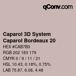 Code couleur: Caparol 3D System - Caparol Bordeaux 20 | qconv.com