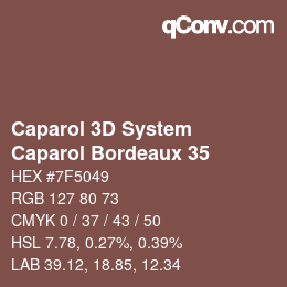 Farbcode: Caparol 3D System - Caparol Bordeaux 35 | qconv.com