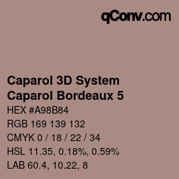 Farbcode: Caparol 3D System - Caparol Bordeaux 5 | qconv.com