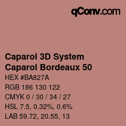 Farbcode: Caparol 3D System - Caparol Bordeaux 50 | qconv.com