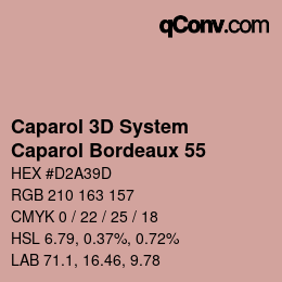 Código de color: Caparol 3D System - Caparol Bordeaux 55 | qconv.com