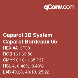 Farbcode: Caparol 3D System - Caparol Bordeaux 65 | qconv.com