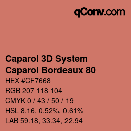 Farbcode: Caparol 3D System - Caparol Bordeaux 80 | qconv.com