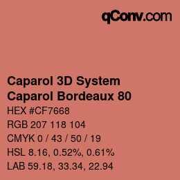 カラーコード: Caparol 3D System - Caparol Bordeaux 80 | qconv.com