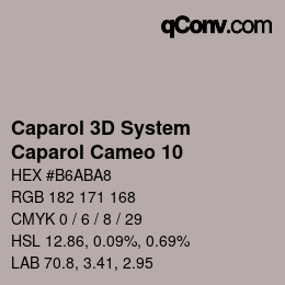 カラーコード: Caparol 3D System - Caparol Cameo 10 | qconv.com
