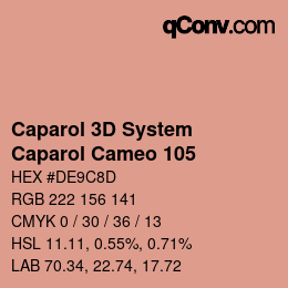 Farbcode: Caparol 3D System - Caparol Cameo 105 | qconv.com