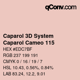 Color code: Caparol 3D System - Caparol Cameo 115 | qconv.com