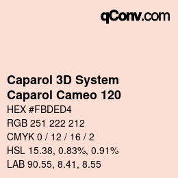 カラーコード: Caparol 3D System - Caparol Cameo 120 | qconv.com