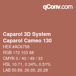 Color code: Caparol 3D System - Caparol Cameo 130 | qconv.com