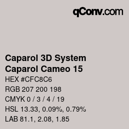 カラーコード: Caparol 3D System - Caparol Cameo 15 | qconv.com