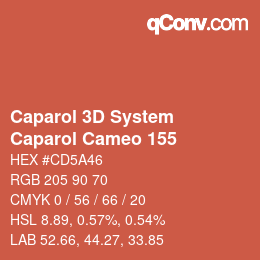 Farbcode: Caparol 3D System - Caparol Cameo 155 | qconv.com