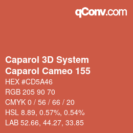 カラーコード: Caparol 3D System - Caparol Cameo 155 | qconv.com