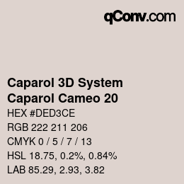 カラーコード: Caparol 3D System - Caparol Cameo 20 | qconv.com