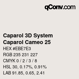 カラーコード: Caparol 3D System - Caparol Cameo 25 | qconv.com