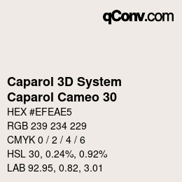 カラーコード: Caparol 3D System - Caparol Cameo 30 | qconv.com