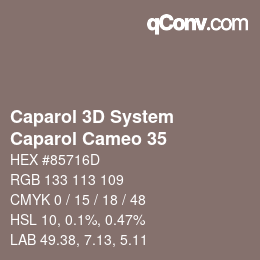 Farbcode: Caparol 3D System - Caparol Cameo 35 | qconv.com