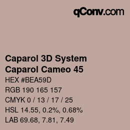 Farbcode: Caparol 3D System - Caparol Cameo 45 | qconv.com