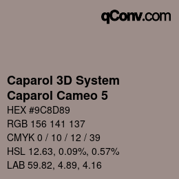 Color code: Caparol 3D System - Caparol Cameo 5 | qconv.com