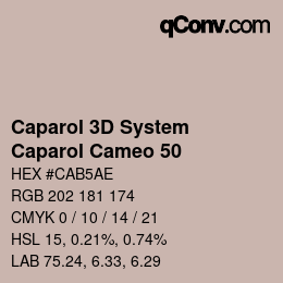 Farbcode: Caparol 3D System - Caparol Cameo 50 | qconv.com