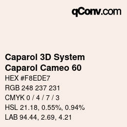 Code couleur: Caparol 3D System - Caparol Cameo 60 | qconv.com